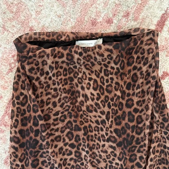 Francie Cheetah Maxi Skirt NWOT - Picture 3 of 5